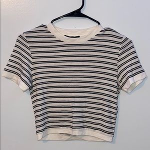 striped crop top